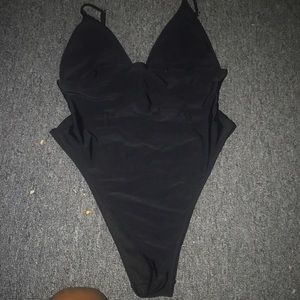 Black Backless Body suit